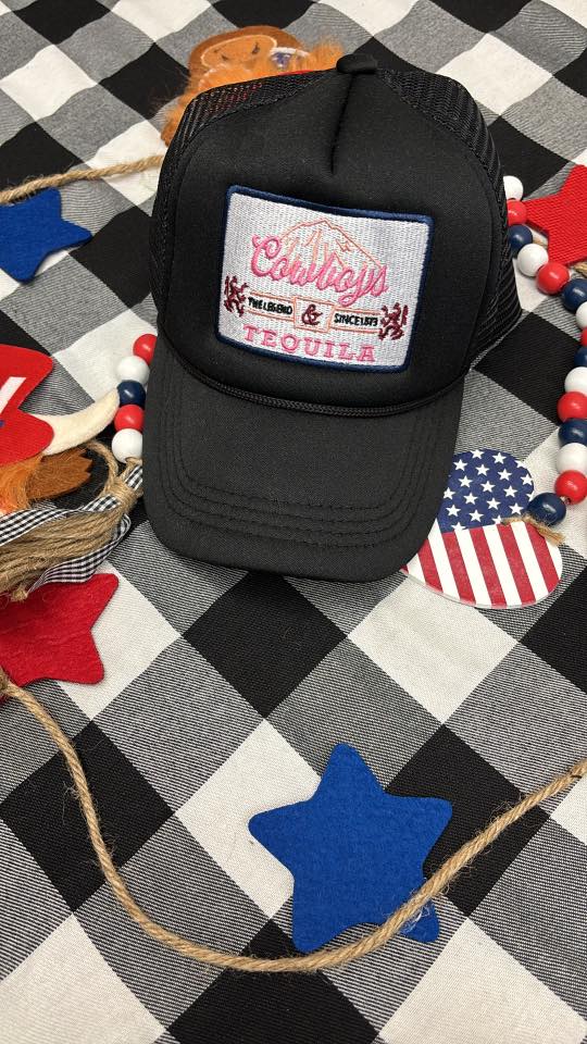 Black Cowboys & Tequila Trucker Hat
