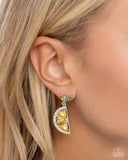 Lady Lemon" Yellow Post Earrings