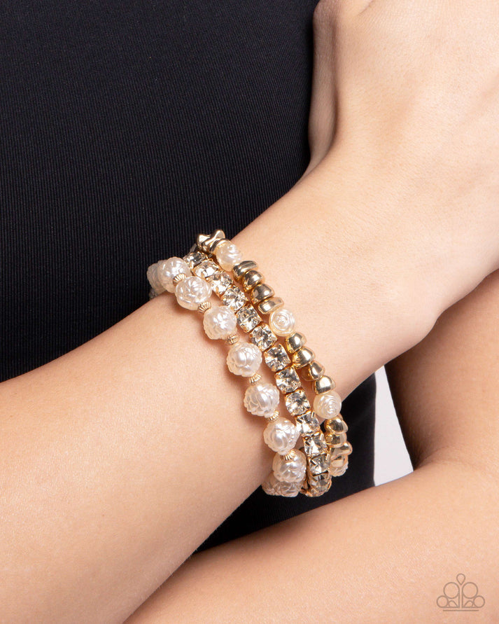 Fair Florals - gold - bracelet