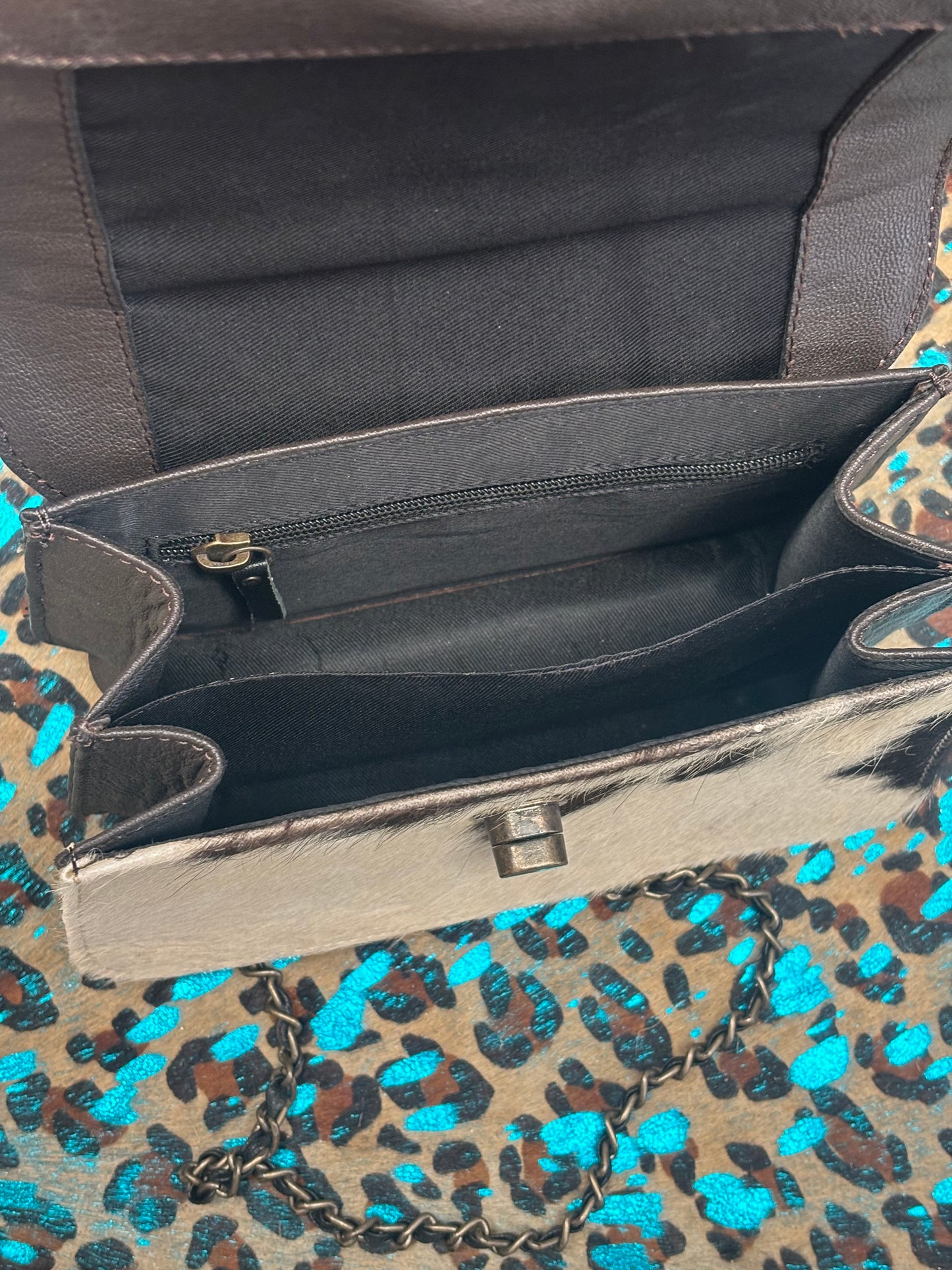 Lucky Cowhide and Leather Purse