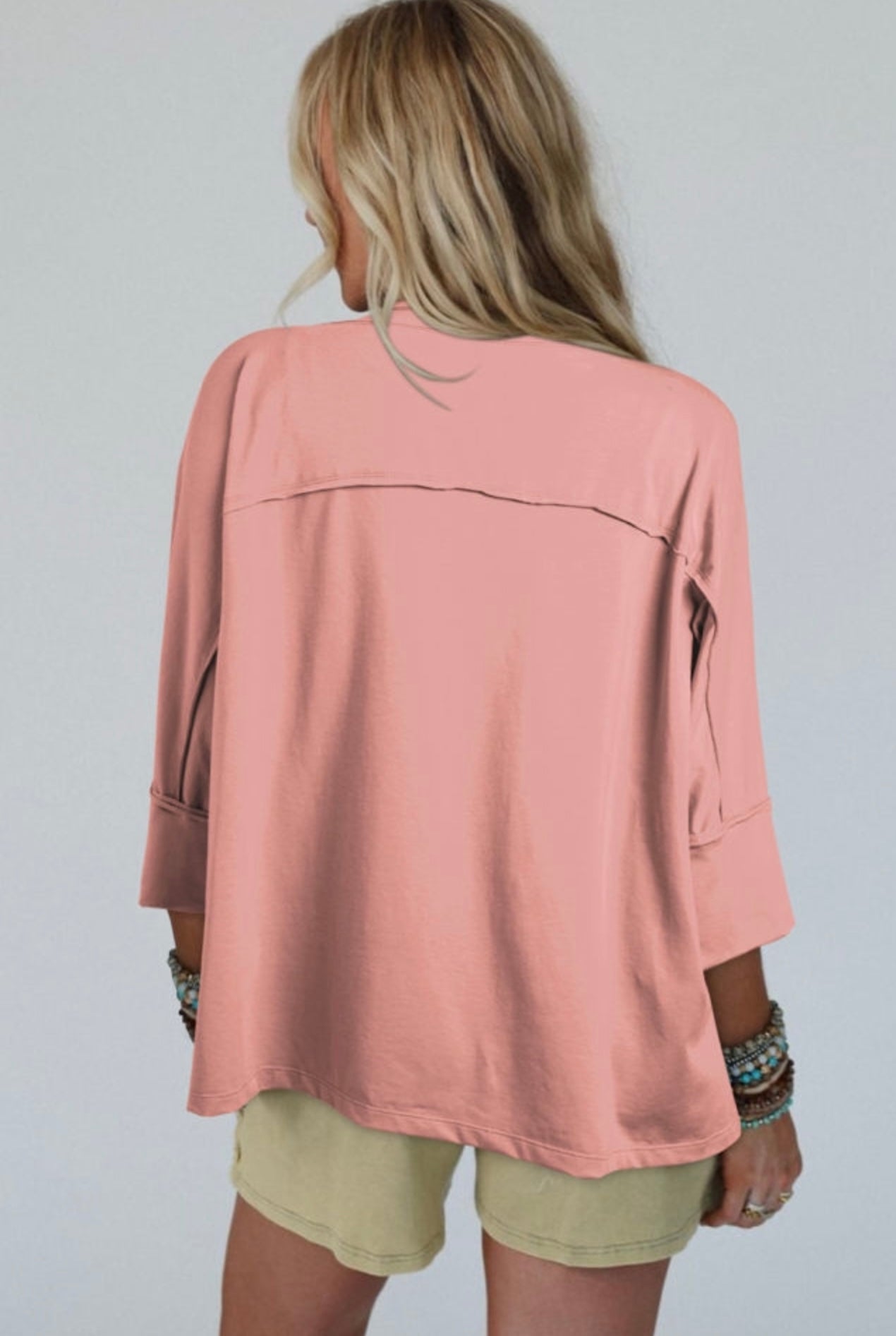 rose tan floral star patch