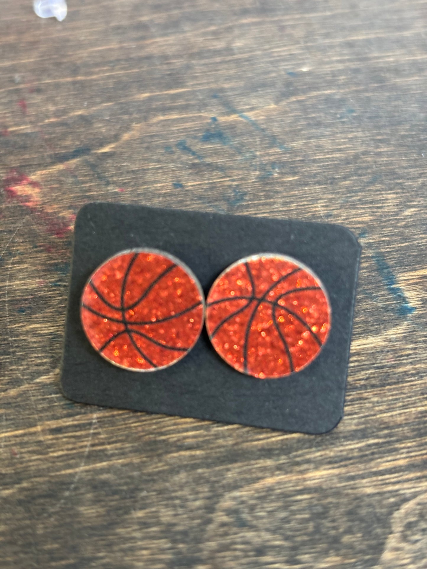 Basketball Post Earrings