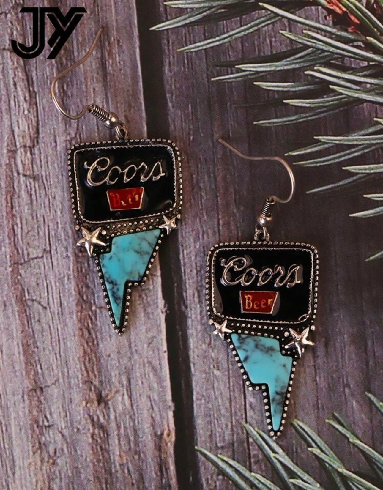 Black Coors Necklace and Earring Set