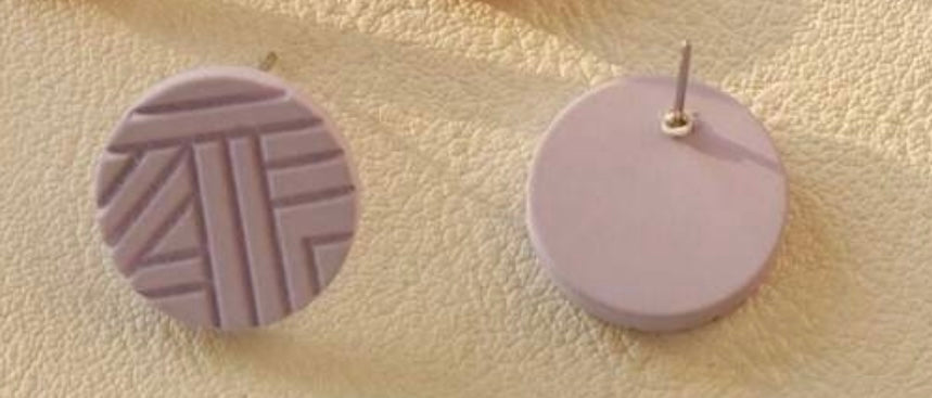 Purple Post Earrings