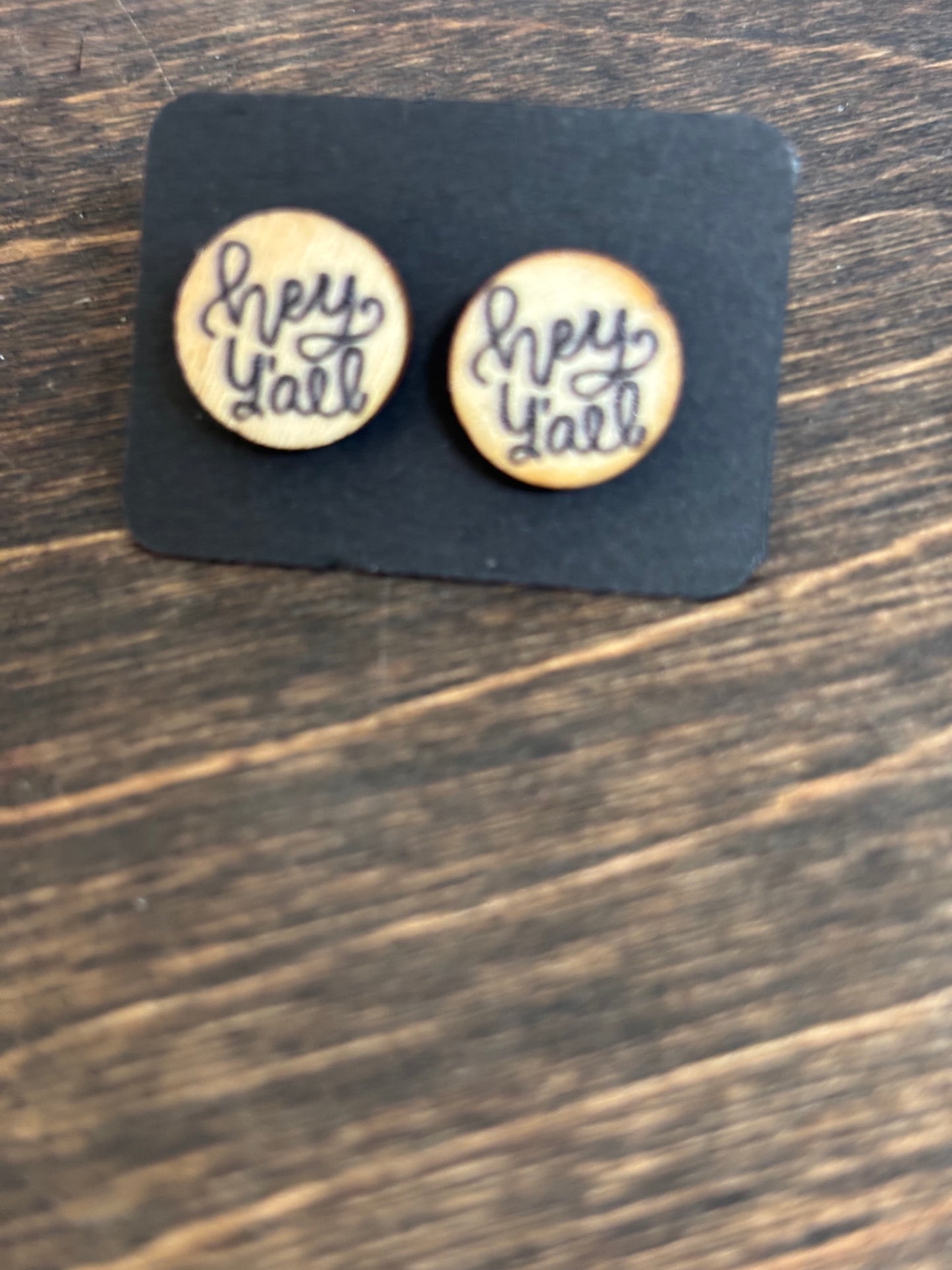 Hey Y'all Post Earrings