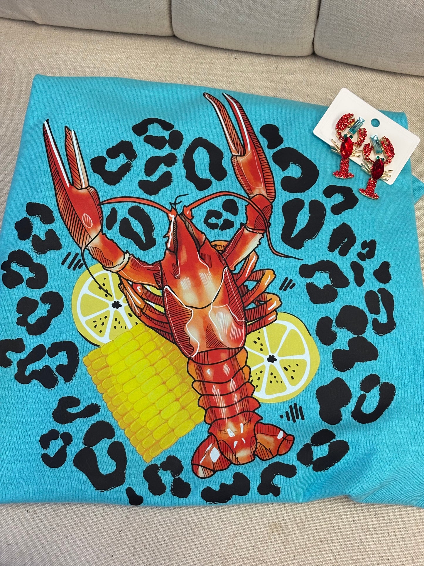 Teal Crawfish T-Shirt