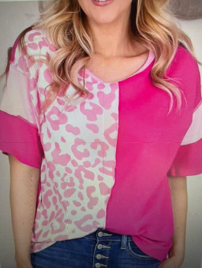 Pink Leopard Shirt