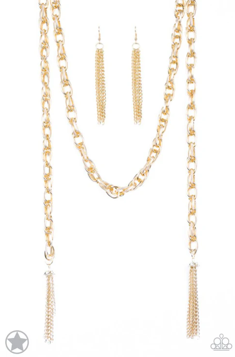 ♥ SCARFed for Attention - Gold ♥ Necklace