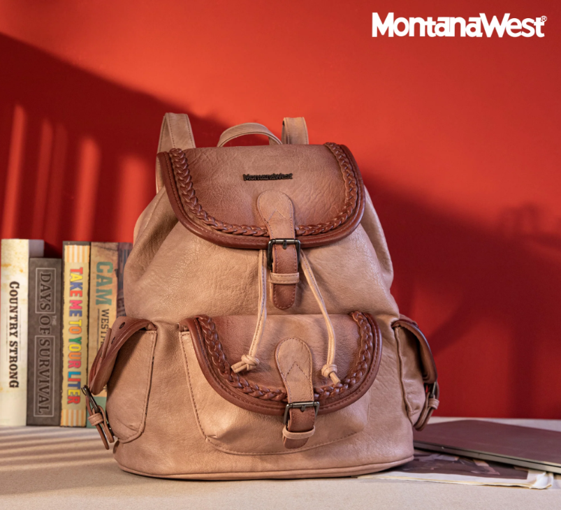 Montana West Stone Wash Backpack - Pink