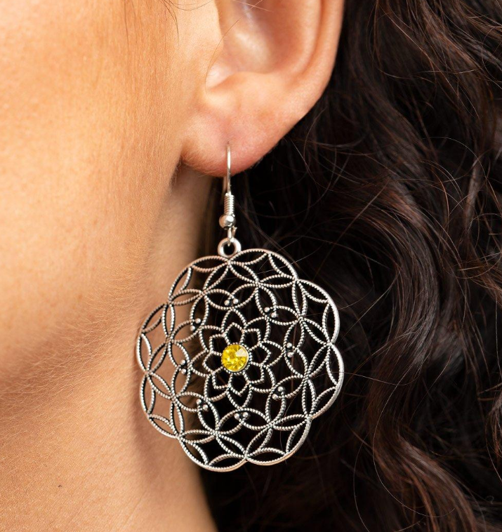 Botanical Bash - Yellow Earrings