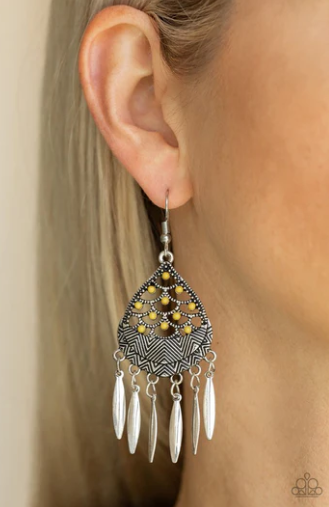Wolf Den - Yellow Earrings