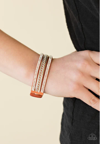 Unstoppable" Orange Wrap Bracelet