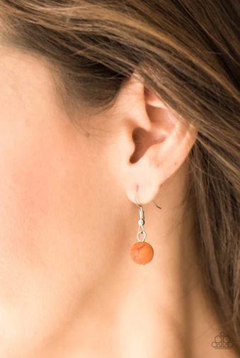 Laying The Groundwork - Orange Necklace