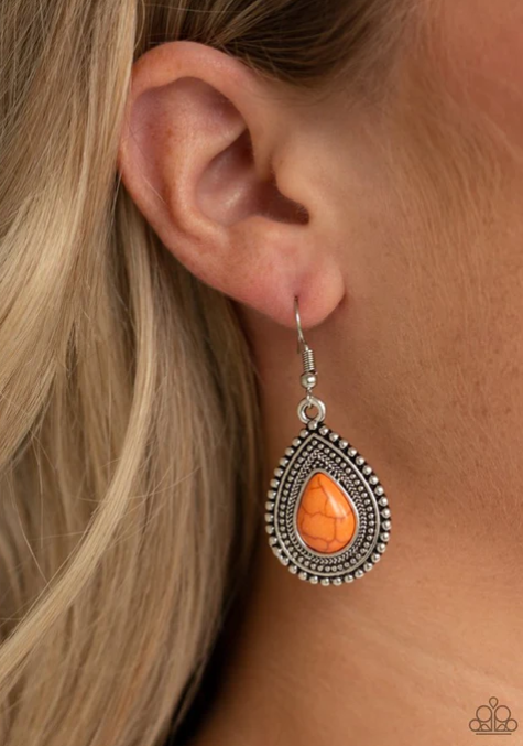 Happy Horizons - Orange ♥ Earrings