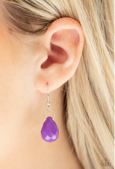 Serenely Scattered - Purple Necklaces