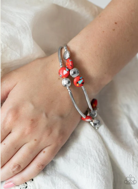 Terrazzo Territory - Red Bracelet