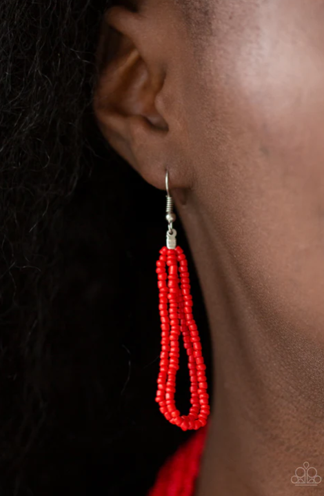 ♥ Right As RAINFOREST - Red ♥ Necklace