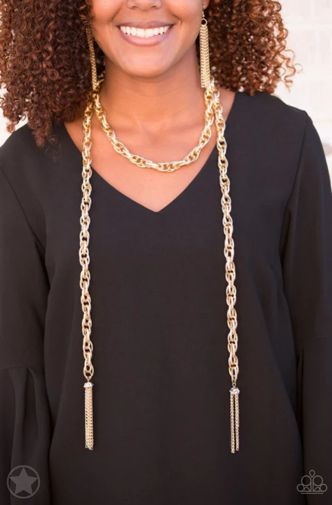 ♥ SCARFed for Attention - Gold ♥ Necklace