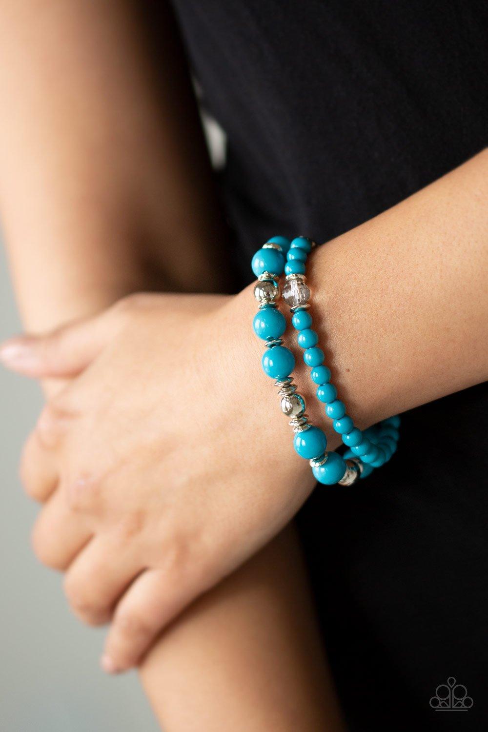 Colorful Collisions Blue Bracelet