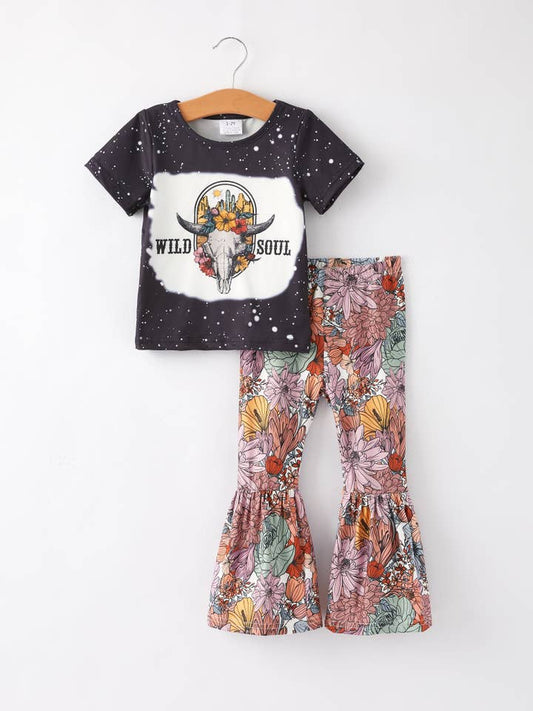Girls Western Flora Print