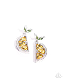 Lady Lemon" Yellow Post Earrings