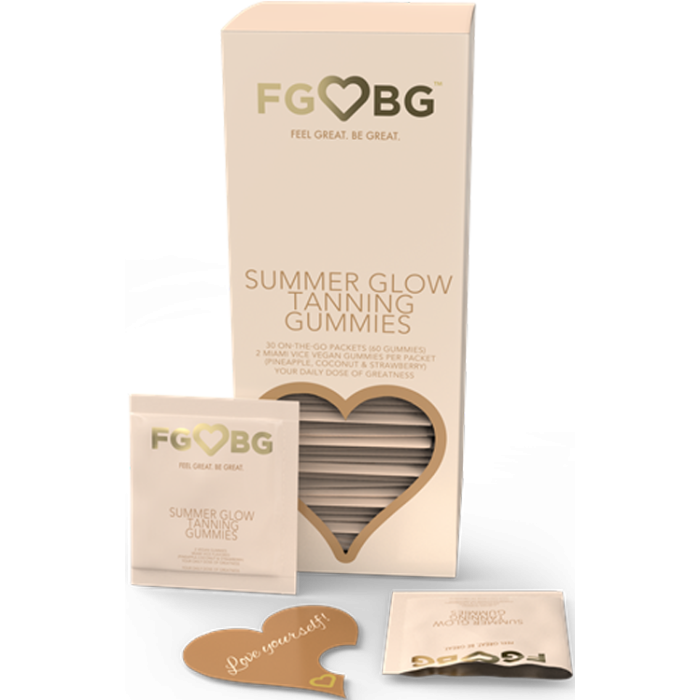 Feel Great. Be Great. Summer Glow Tanning Gummies 1 Month Supply