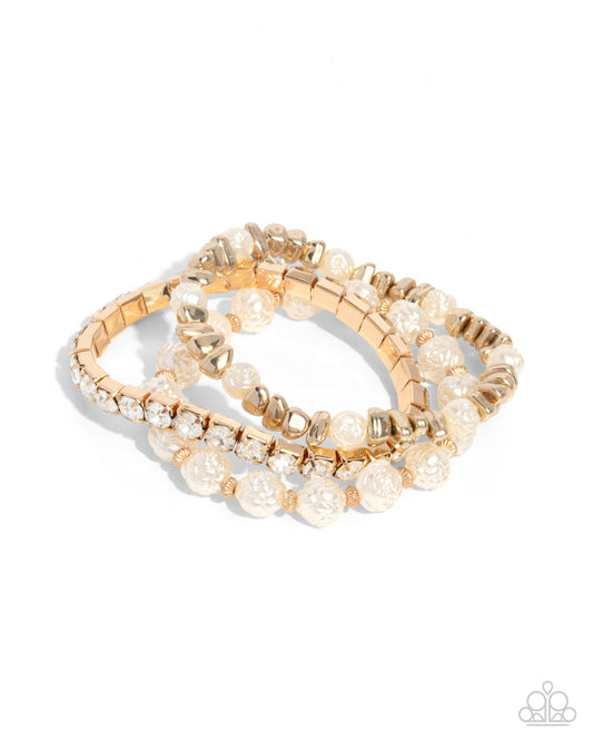Fair Florals - gold - bracelet