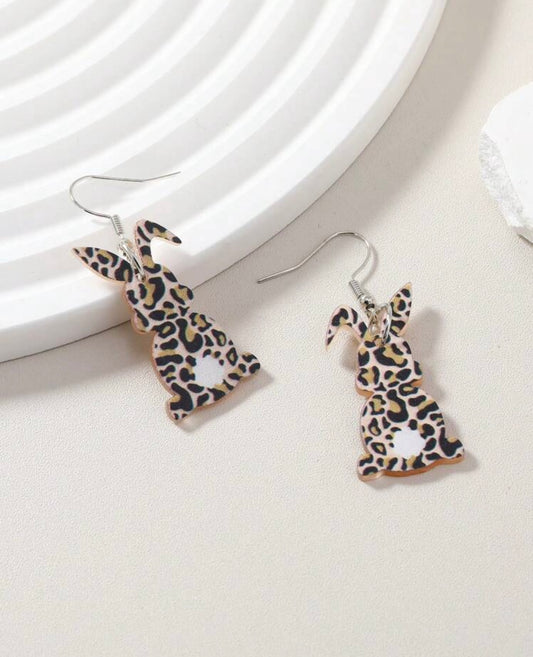Leopard Rabbit Earrings