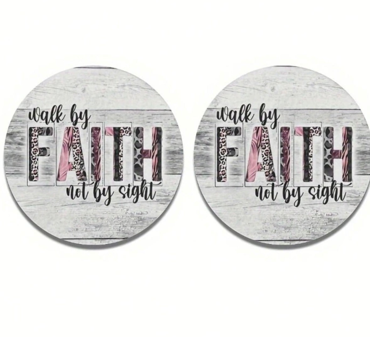Faith Car Coasters