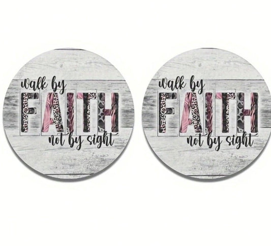 Faith Car Coasters