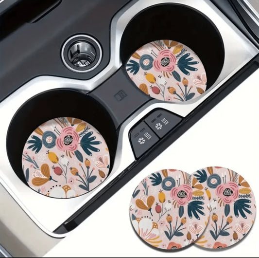 Flower Car Coasters