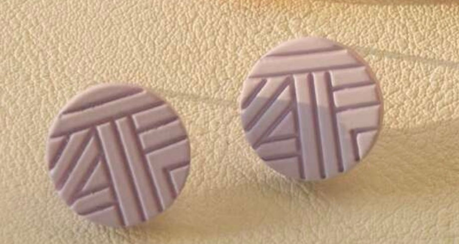 Purple Post Earrings