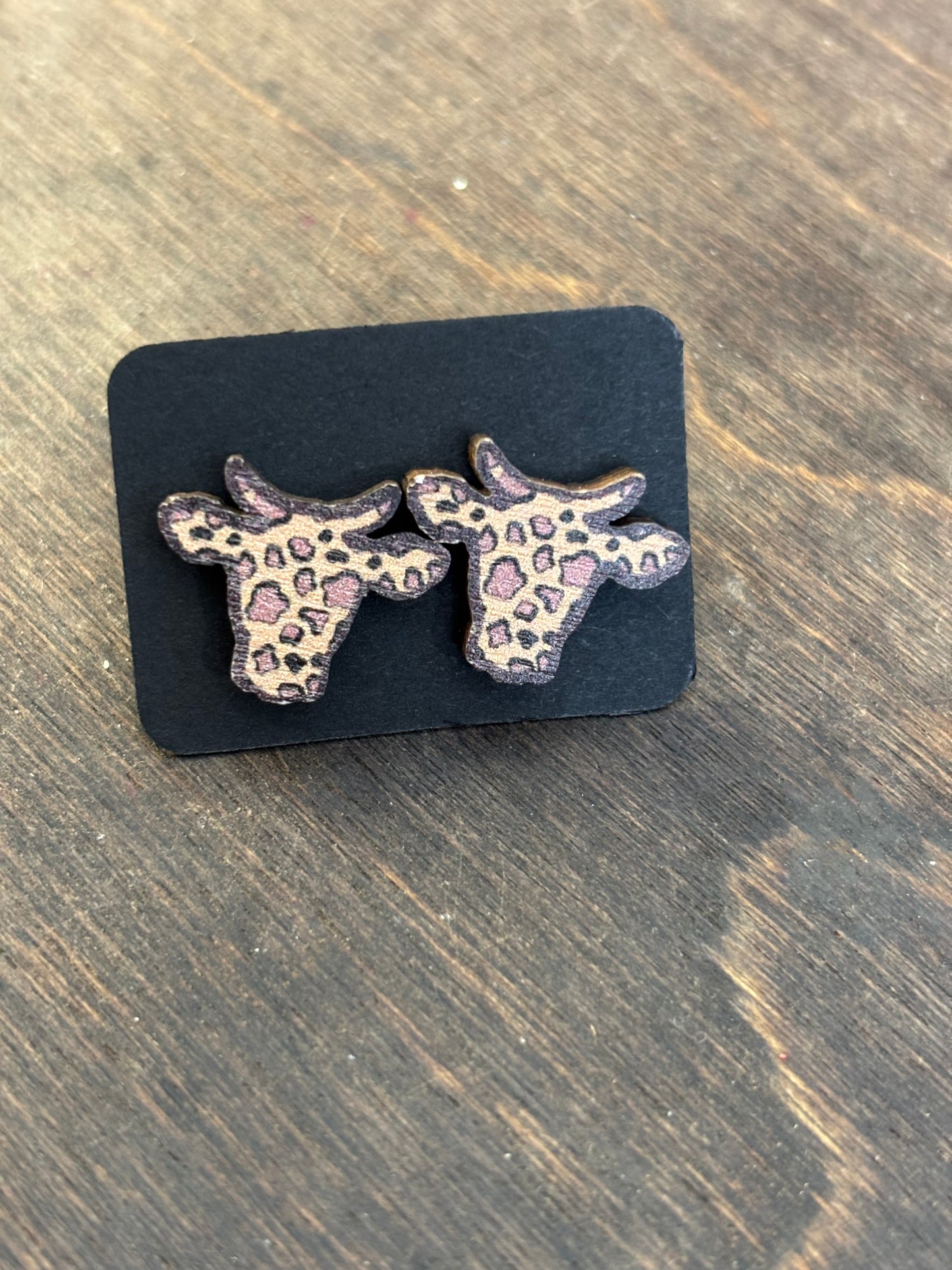 giraffe post earrings