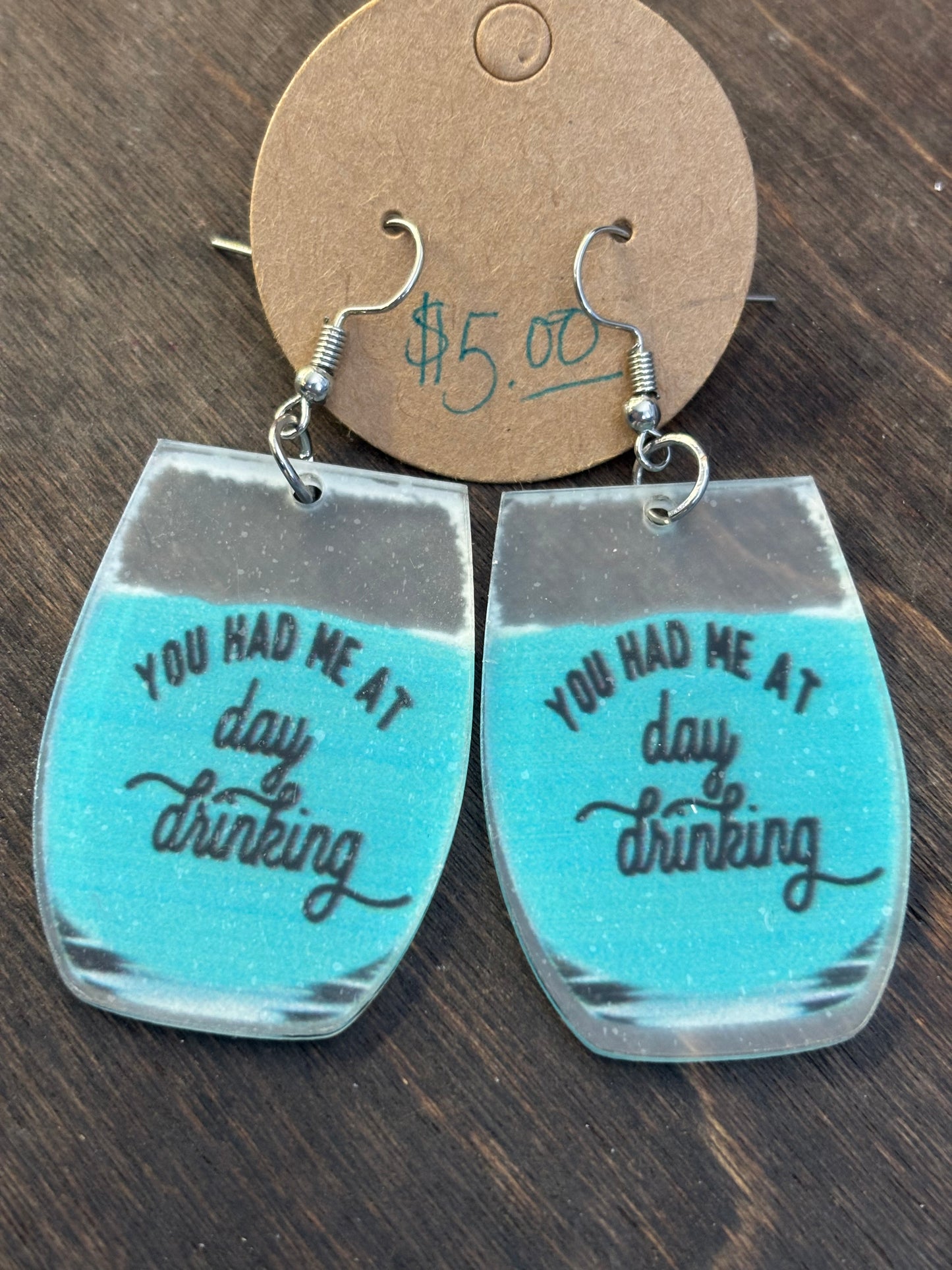 day drinking earrings