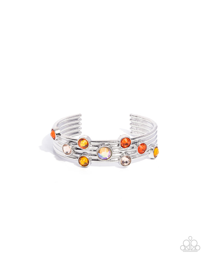 Majestic Medallions - orange -  bracelet