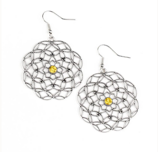 Botanical Bash - Yellow Earrings