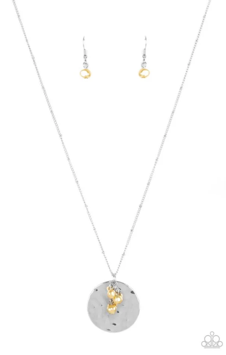 Seaside Shimmer - Yellow Necklace