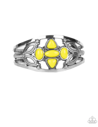 Caribbean Cabana Yellow ~ Paparazzi Bracelet