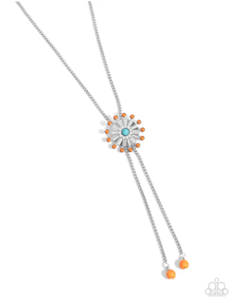 Desert Dalliance" Orange Necklace & Earring Set