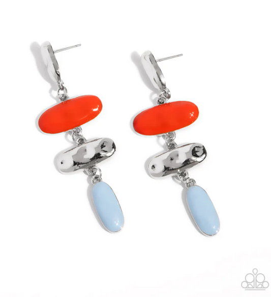 Secretive Shimmer - orange  Earrings