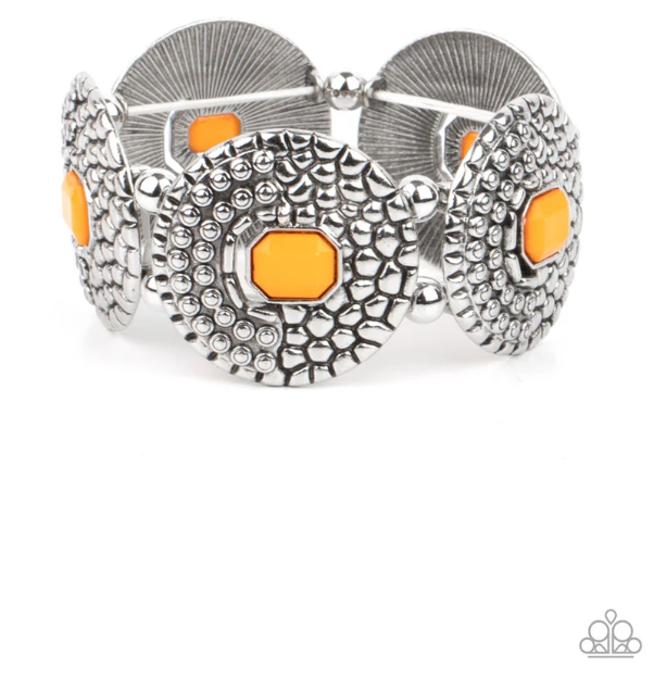 Prismatic Prowl Orange Paparazzi Bracelet