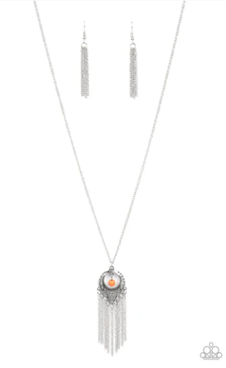 Western Weather - Orange Necklace