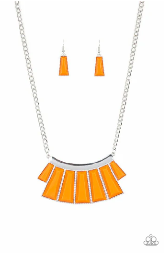 Glamour Goddess - Orange Necklace