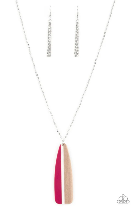 Grab a Paddle - Pink Necklace