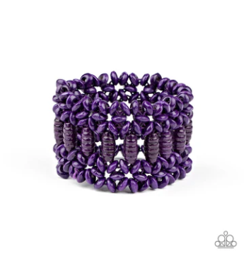 Fiji Flavor - Purple Wood Bracelet