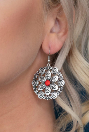 Grove Groove Red Earrings