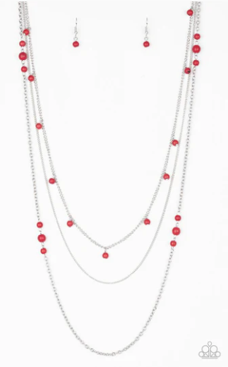 Laying The Groundwork - Red Necklace