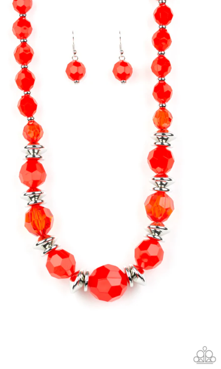 Dine and Dash Red Necklace