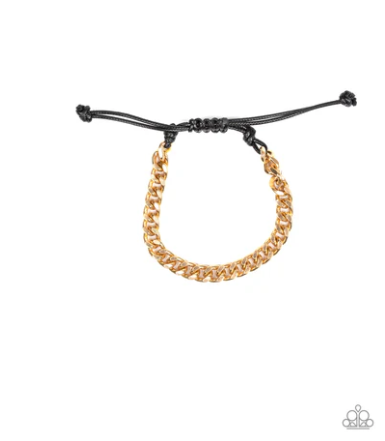 Rulebreaker" Gold Mens Bracelet