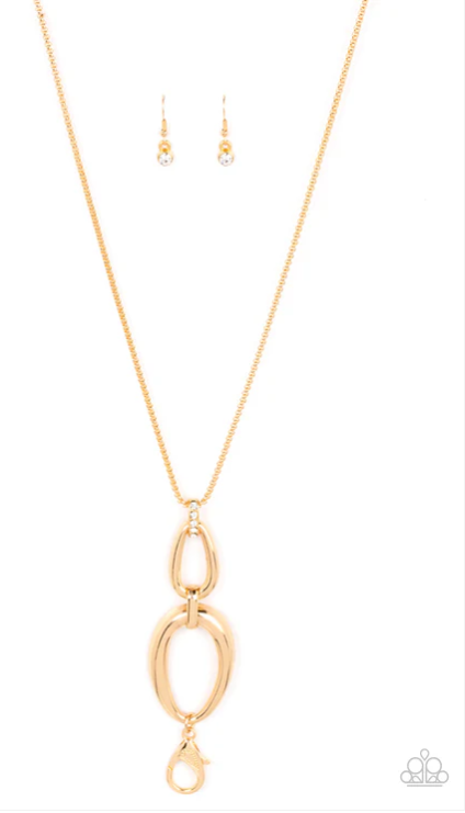 ♥ Elegantly Entrancing - Gold ♥ Lanyard